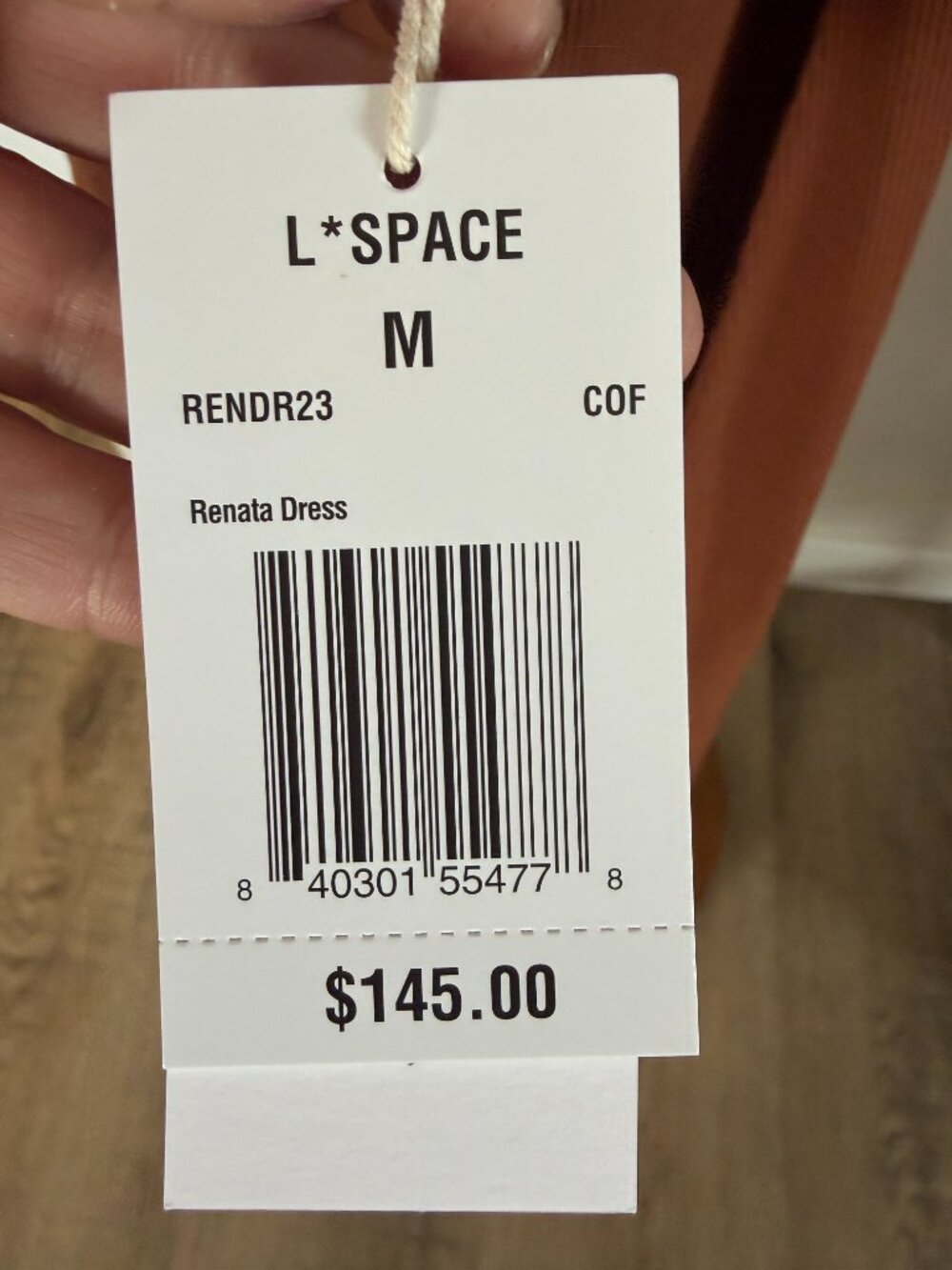 L Space Renata Dress coffee brown medium nwt - Picture 3 of 6
